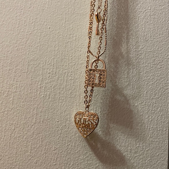 Guess Jewelry - Guess three layer necklace with matching earrings